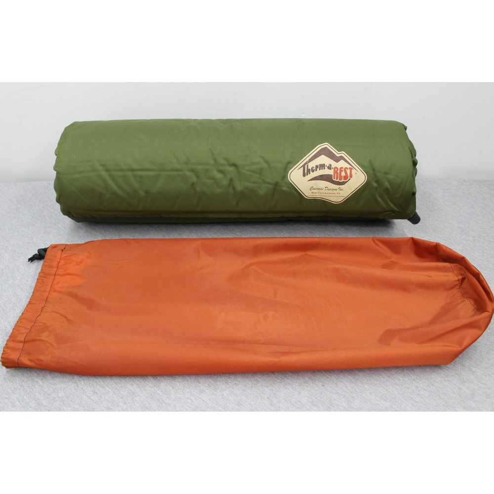 Therm-a-Rest Sleeping Pad 20x72 Green Self-Inflating Mattress Foam USA